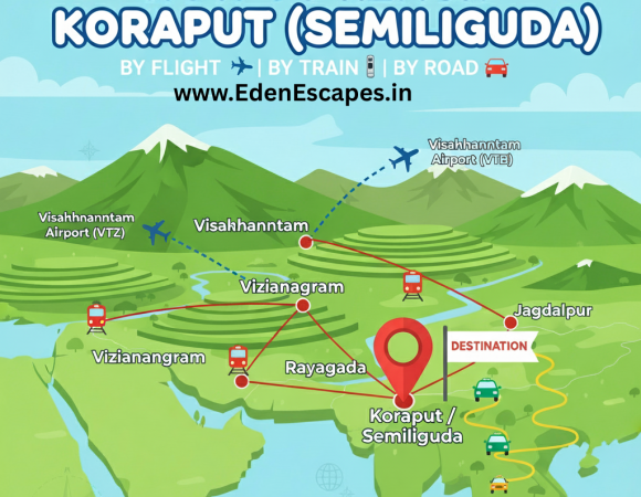 ✈️ How to Reach Koraput (Our Destination – Semiliguda),Odisha
